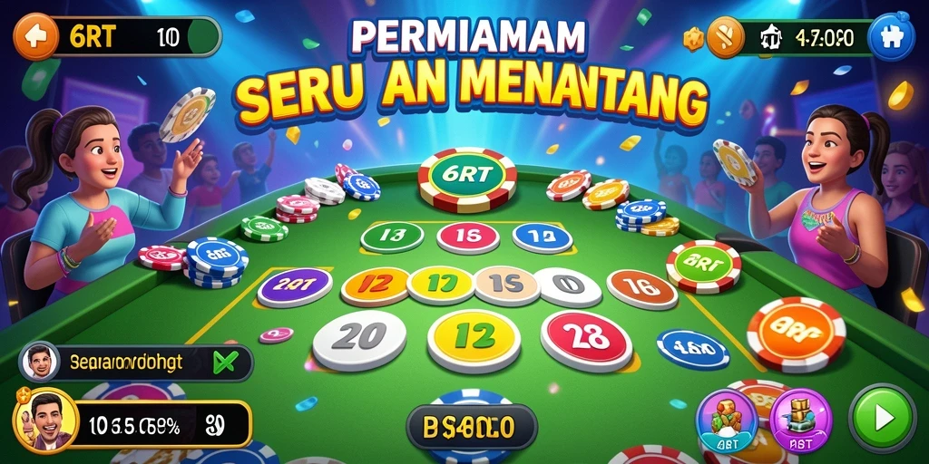 Screenshot gameplay 6RT yang menampilkan aksi Bingo yang seru.