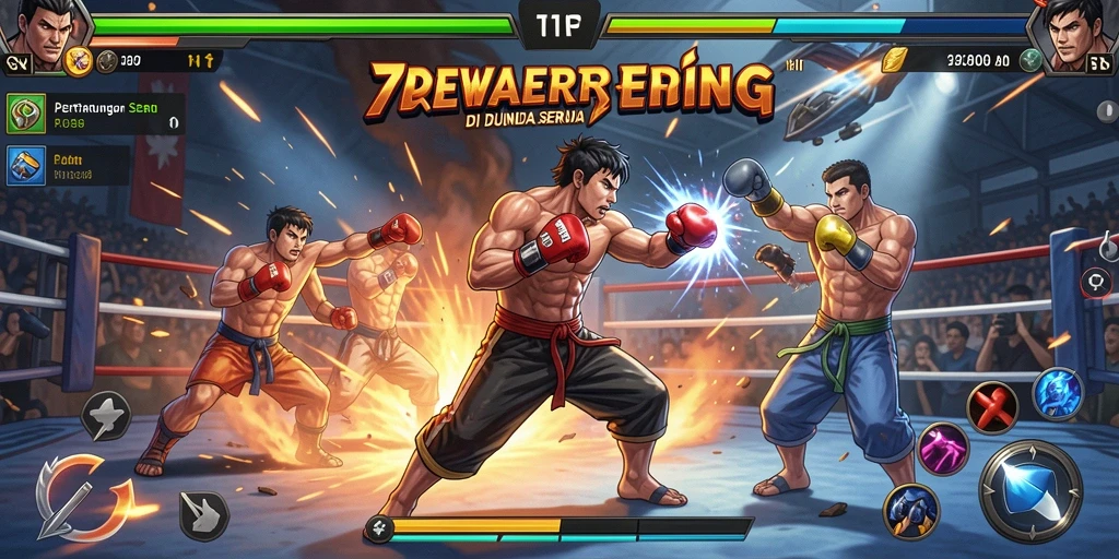 Gameplay seru dan mendebarkan di 7DEWA dengan pertarungan epik.