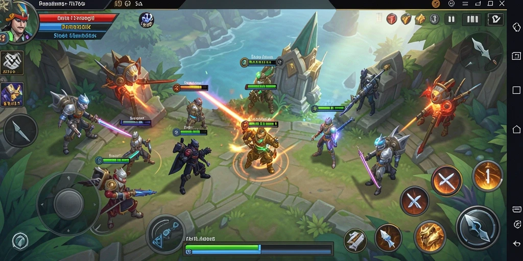 Tampilan gameplay mendebarkan dari 8768, permainan SLG menarik.