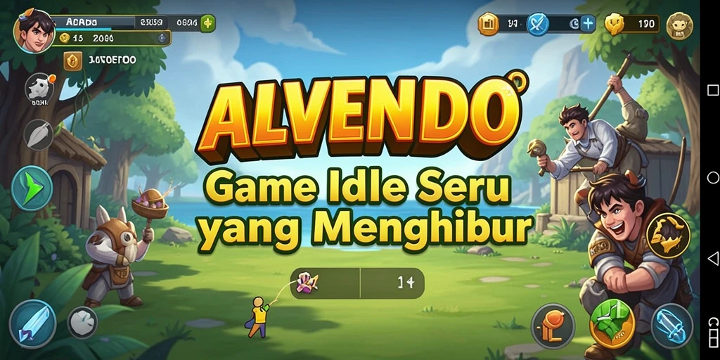 Tampilan gameplay ALVENDO yang mengasyikkan dalam mode Idle.
