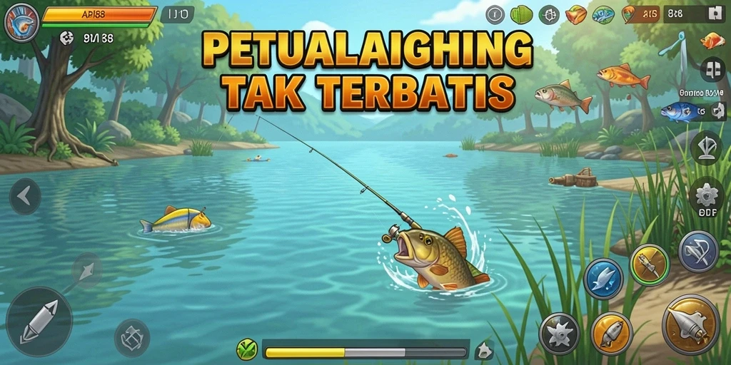 Tampilan gameplay API88 dengan aksi memancing yang mendebarkan.