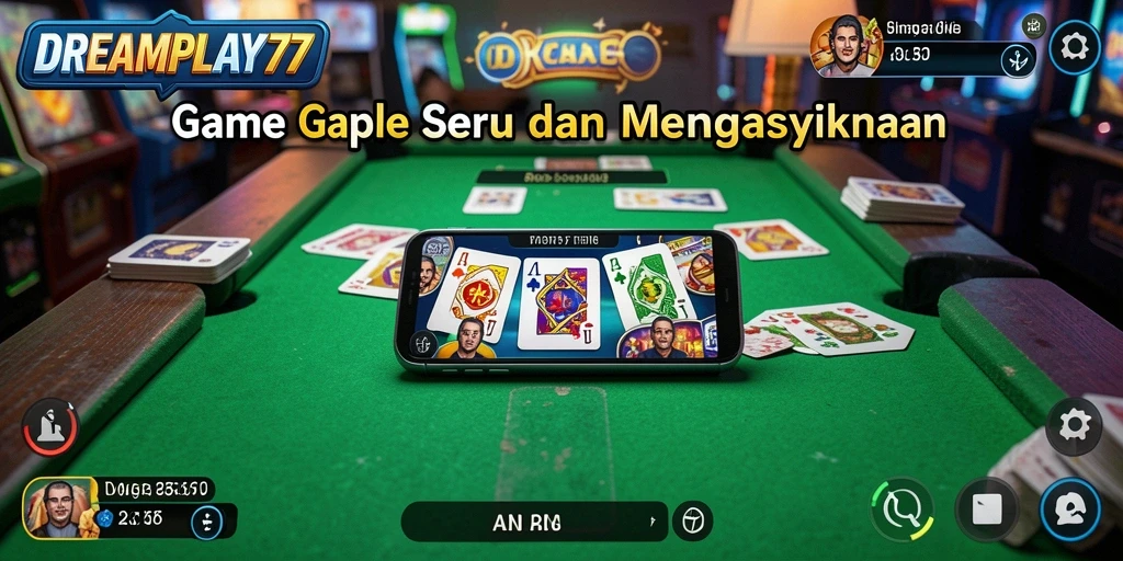 Tampilan gameplay Gaple yang menarik dan interaktif.