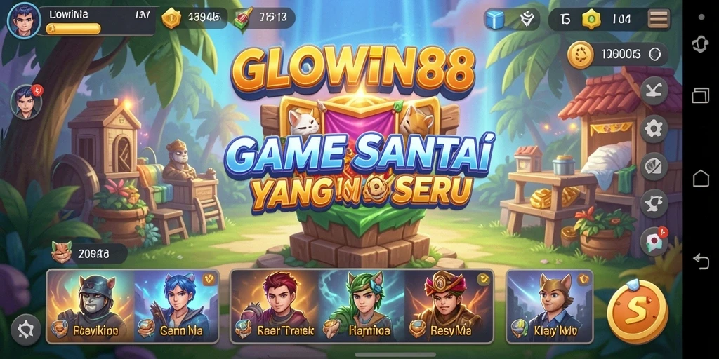 Screenshot GLOWIN88 menampilkan gameplay yang mengasyikkan dan penuh warna.