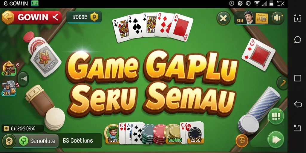 Tampilan gameplay Gaple yang seru dan mengasyikkan.