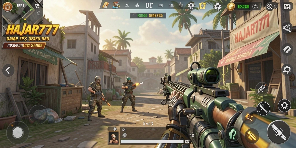 Gameplay HAJAR777 yang seru dan menegangkan di arena pertarungan.