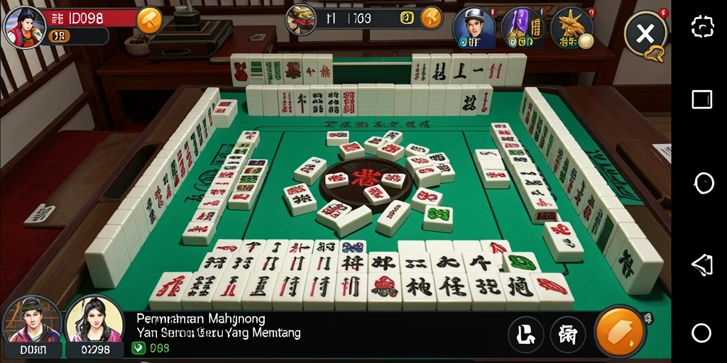 Tampilan gameplay seru dan menantang dari ID098 Mahjong.