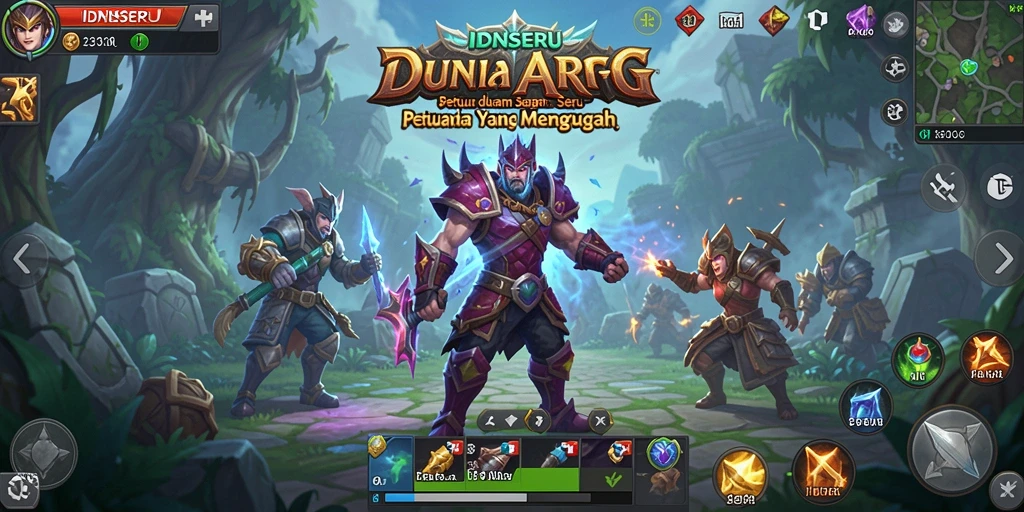 Tampilan gameplay ARPG yang memukau dalam IDNSERU.