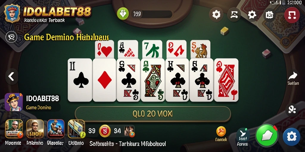 Screenshot gameplay Domino yang menampilkan aksi seru dan grafis yang menarik.