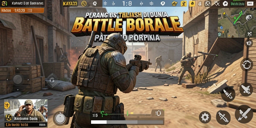 Tampilan gameplay intens dari KAYA33, berjuang untuk bertahan dalam pertempuran.