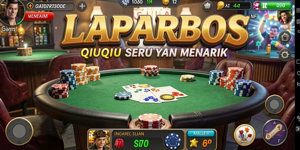 Gameplay seru LAPARBOS dalam permainan QiuQiu.