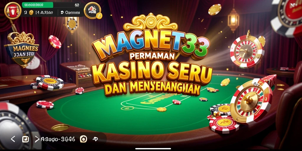 Menampilkan gameplay seru di MAGNET33 dengan berbagai permainan kasino.