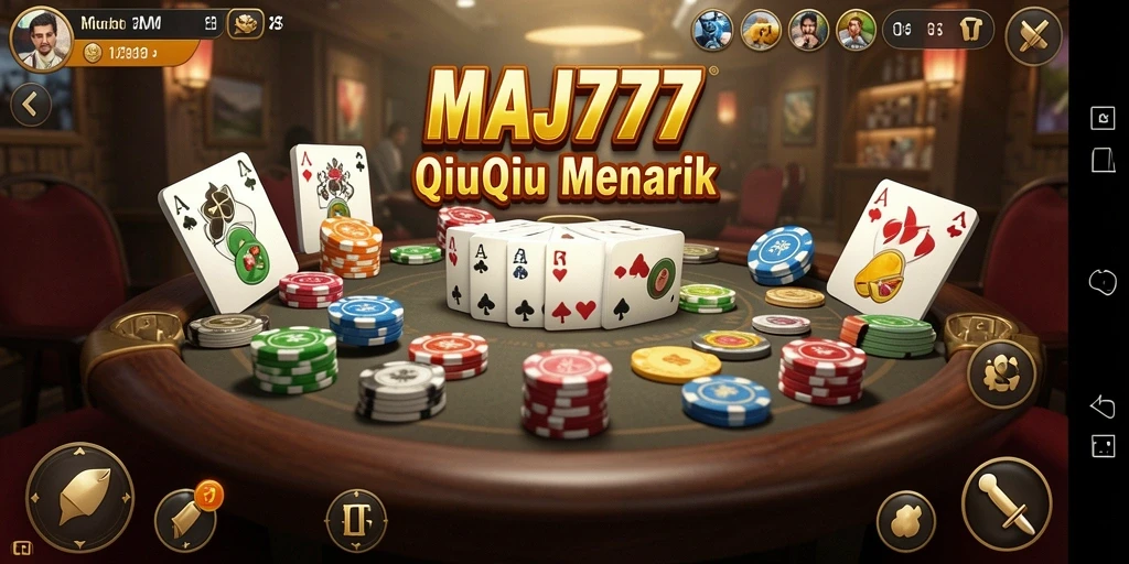 Tampilan utama gameplay QiuQiu MAJ777 yang seru dan menegangkan.