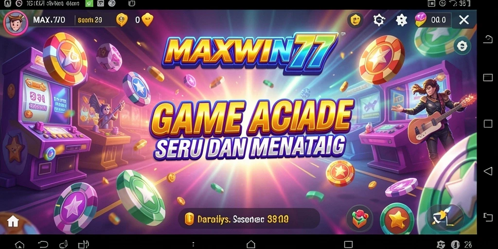 Tampilan gameplay seru MAXWIN77 dengan aksi yang cepat.