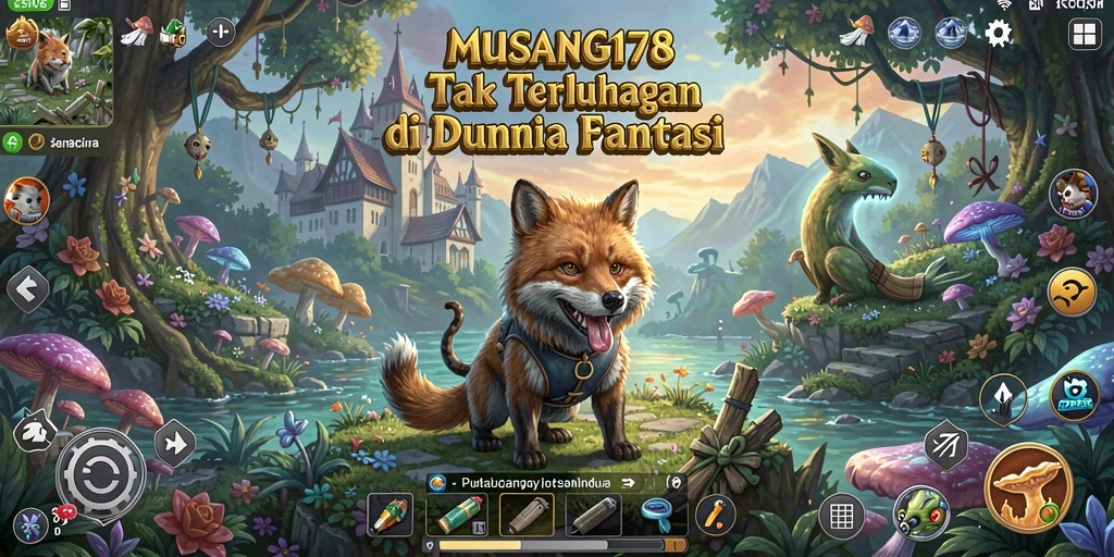 Tangkapan layar utama MUSANG178 menunjukkan gameplay aksi petualangan yang intens.
