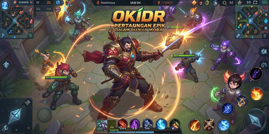 Gameplay seru dalam pertarungan tim di OKIDR.