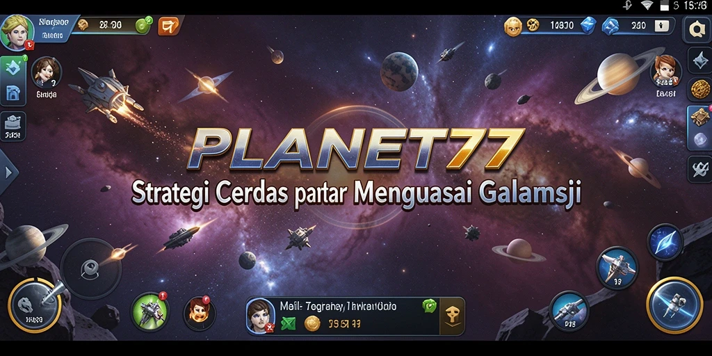 Tampilan menakjubkan dari gameplay PLANET77 yang penuh strategi.