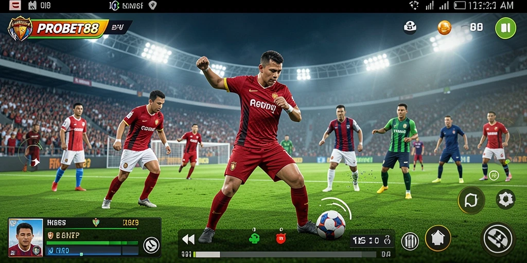 Tampilan gameplay seru dalam permainan olahraga PROBET88.