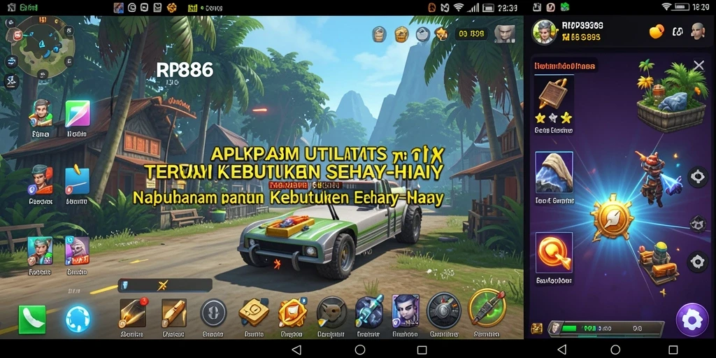 Screenshot utama RP886 menampilkan antarmuka aplikasi yang ramah pengguna.