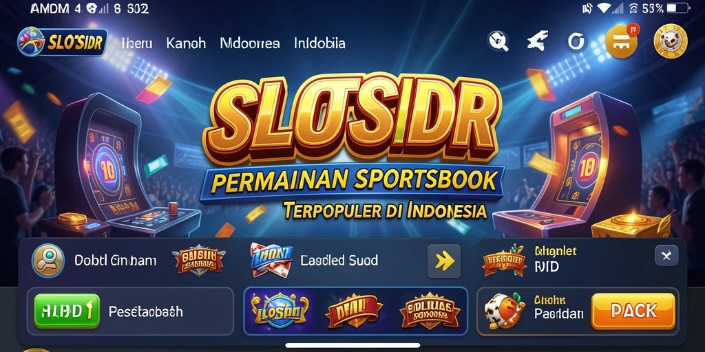 Tampilan antarmuka SLOTSIDR yang menarik saat bermain sportsbook.