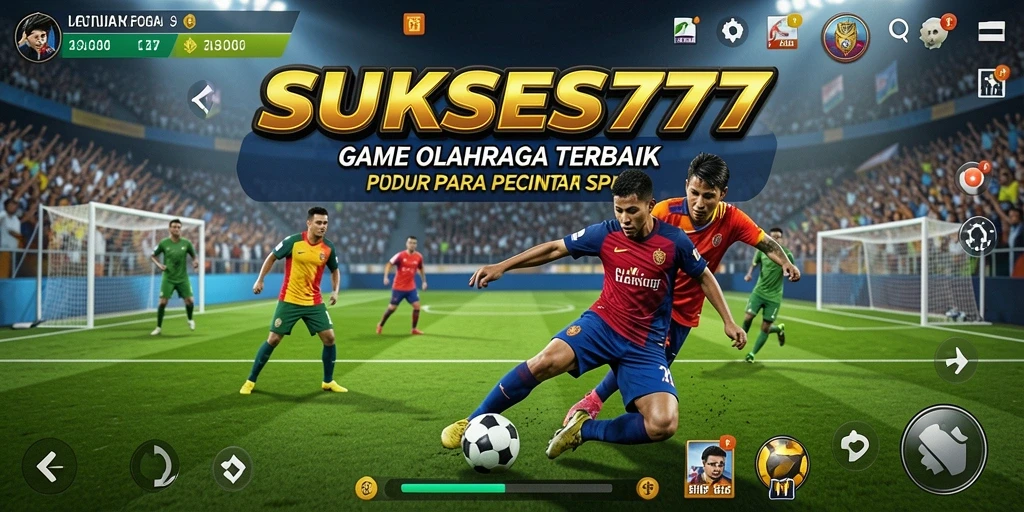 Tampilan gameplay <strong>SUKSES777</strong> dalam aksi olahraga yang mendebarkan.