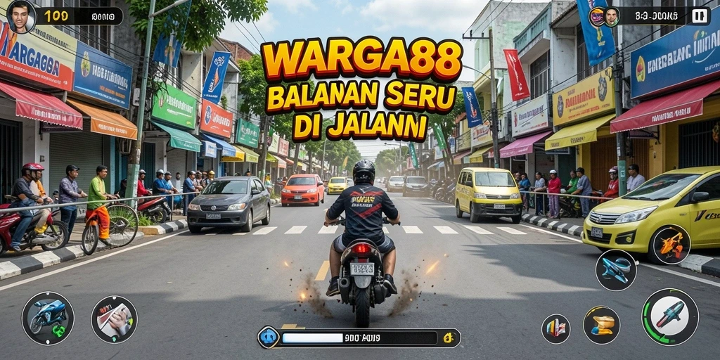 Tampilan gameplay <strong>WARGA88</strong> yang menegangkan dan penuh aksi.