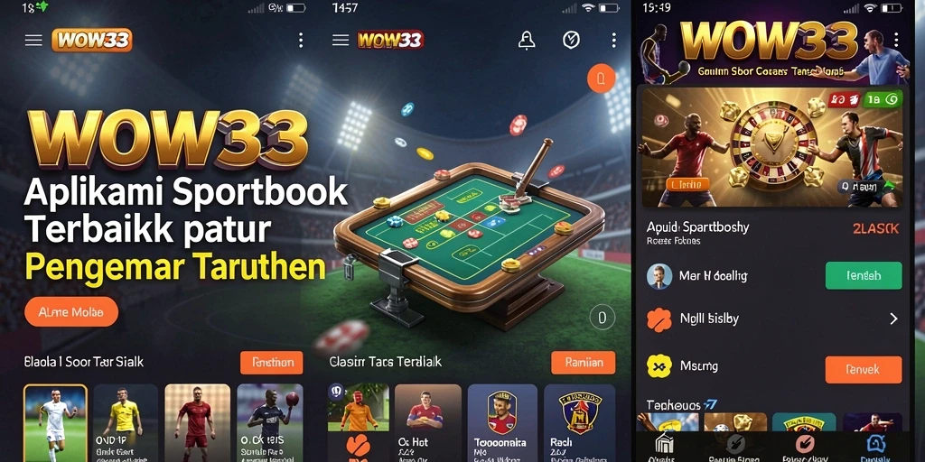 Screenshot WOW33 menunjukkan antarmuka taruhan yang intuitif dan menarik.